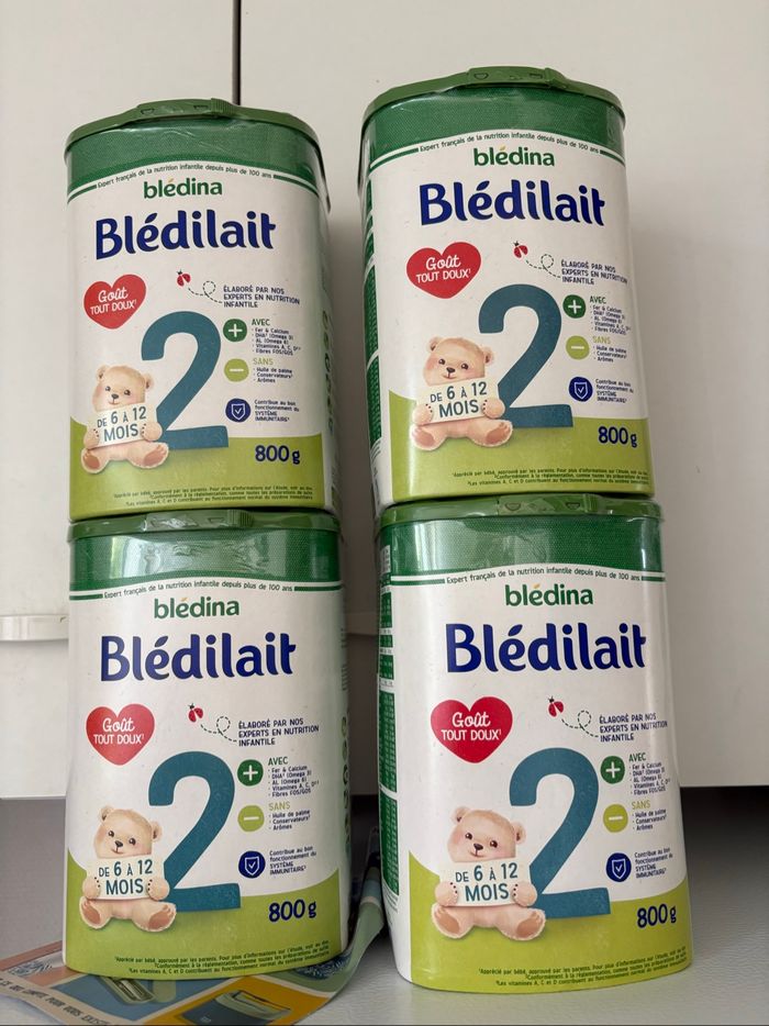 4 boîtes de bledilait 2 eme âge
