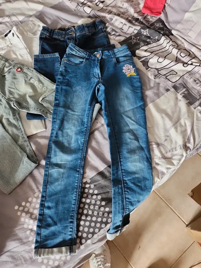 lot jeans fille 10ans - photo numéro 9