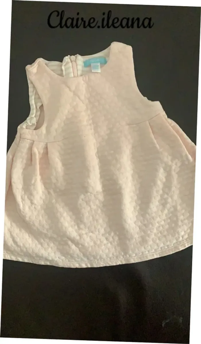 🛑robe rose pâle 12 mois 🛑