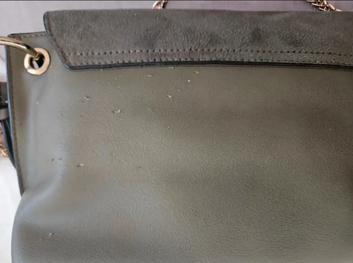 Sac à main kaki avec chaînette Bocage - photo numéro 10