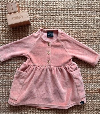 Robe velours 1mois / 54cm