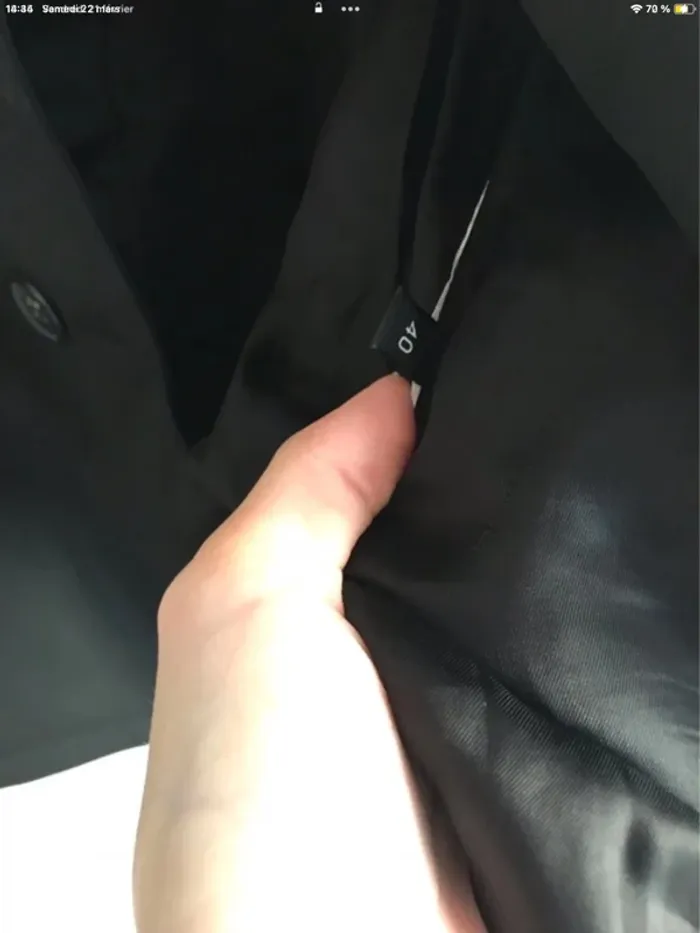 Veste noire chic Atos Lombardini taille 38 - photo numéro 10