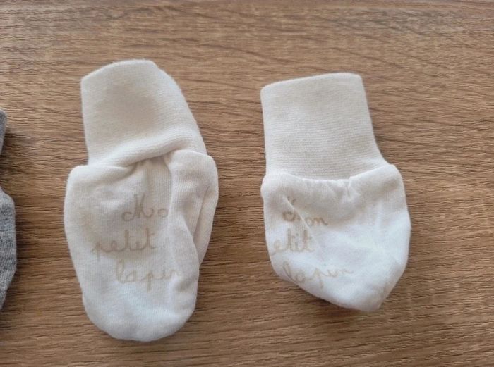 Lot bonnets, moufles et chaussons garçon naissance - photo numéro 6