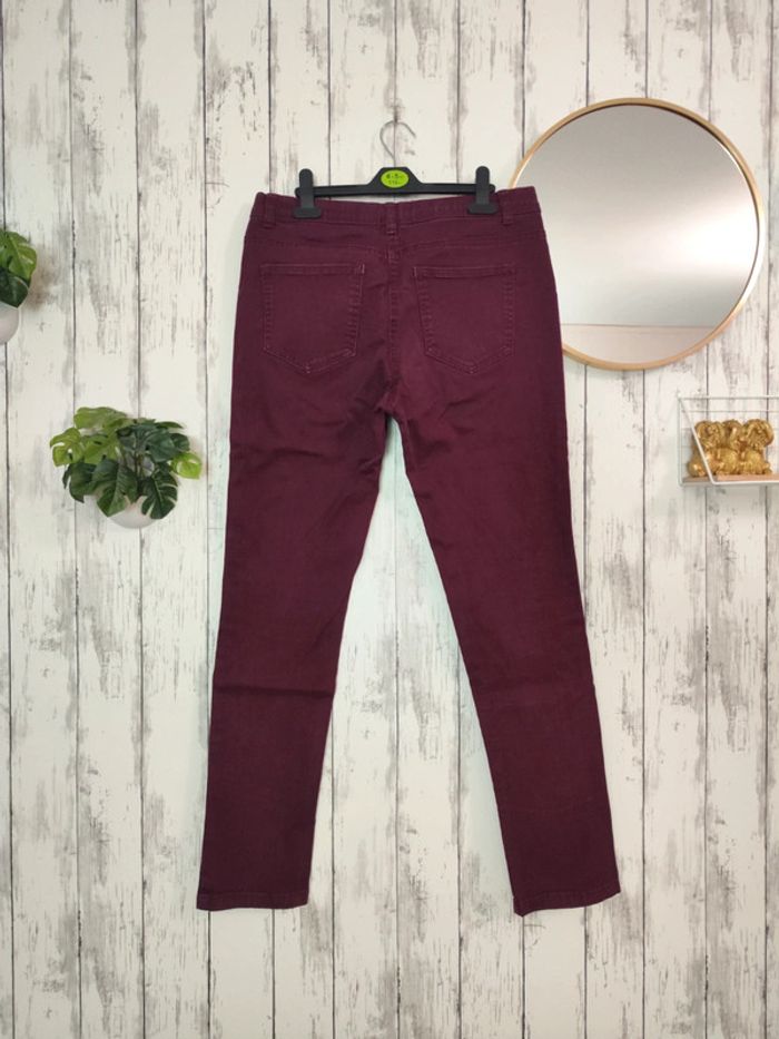 Pantalon bordeaux U collection femme 40 - photo numéro 2