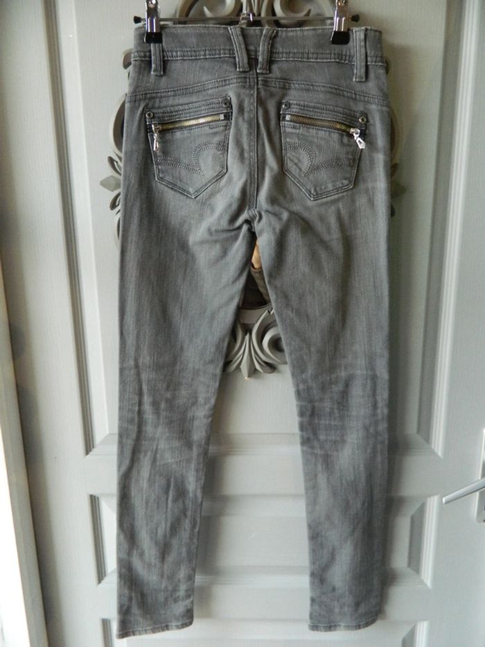 Jeans fille T 14 ans "Kaïzen" coupe slim - photo numéro 2