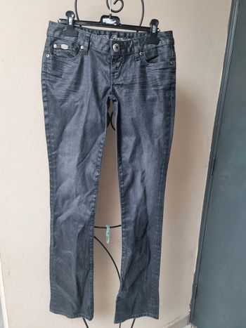 Pantalon en jeans noir straight