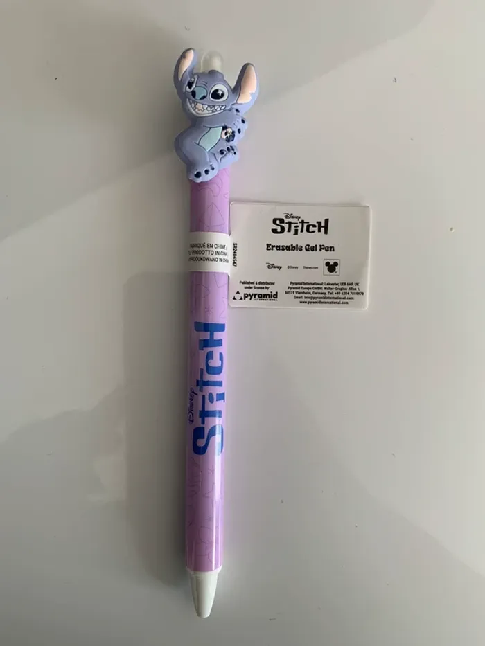 Stylo à gel effaçable Stitch (violet)