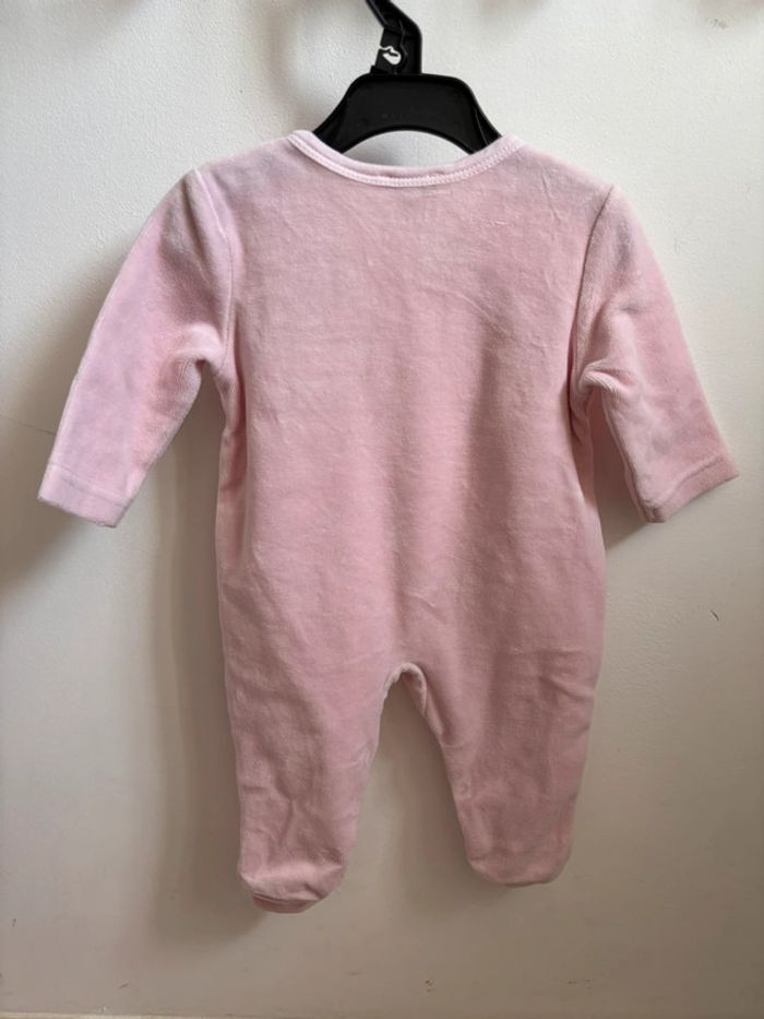 Pyjama velours chouette rose 3 mois - photo numéro 5