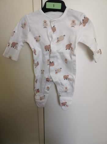 Lot de 3 pyjamas Naissance Primark Neuf