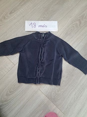 Gilet bleu marine 18 mois