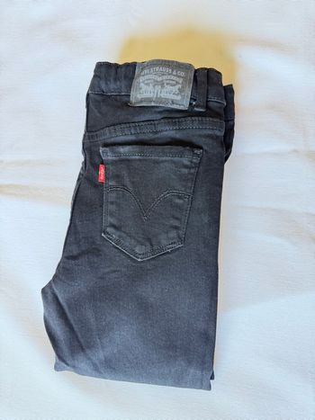 Jean Levi’s 710 Super Skinny enfant noir 10 ans 140cm taille ajustable TBE
