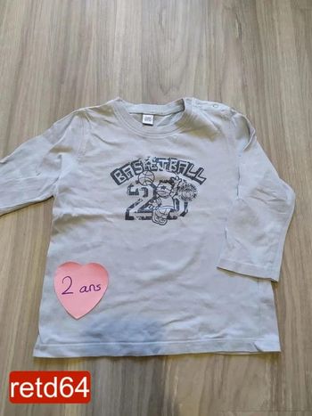 t-shirt ml 2 ans