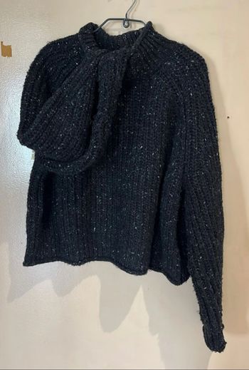 👚 Pull en grosse maille moucheté col cheminée