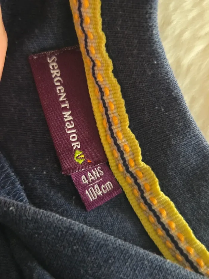 Tee shirt Sergent Major 4 ans - photo numéro 4