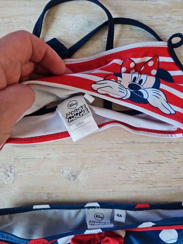 Maillot de bain/ bikini fille minnie taille 4ans - photo numéro 4