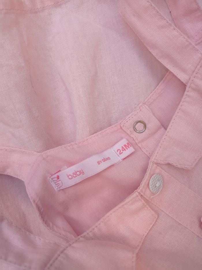 Robe lin/coton 24 mois - photo numéro 4
