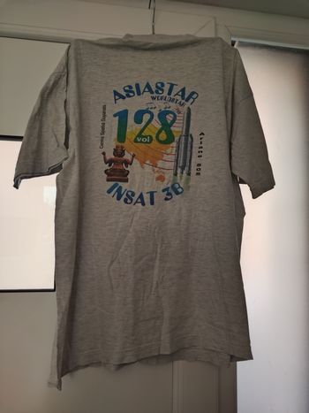 T-shirt Gris Logo Asiastar worldstar