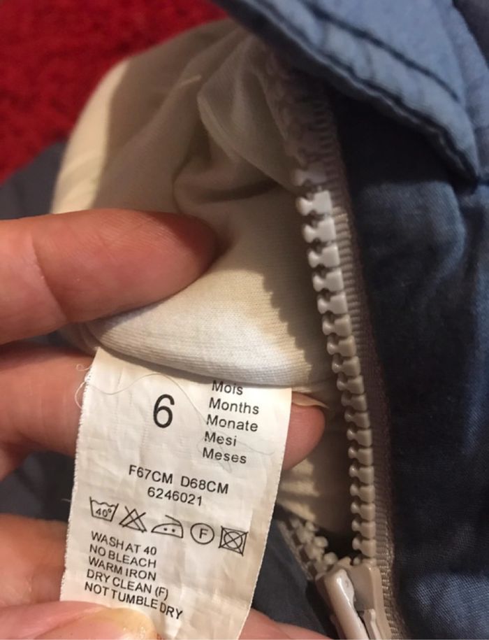 # combinaison chaude, veste hiver pour bébé 6 à 9 mois - photo numéro 9