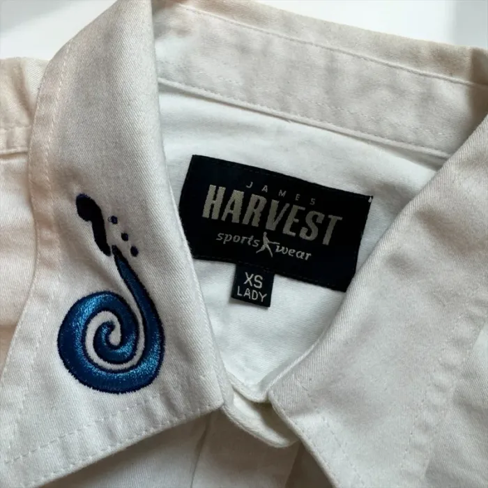 Chemisier manche courte avec broderie équestre - photo numéro 3