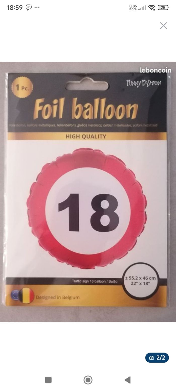 Articles de fête 18 ans - photo numéro 2