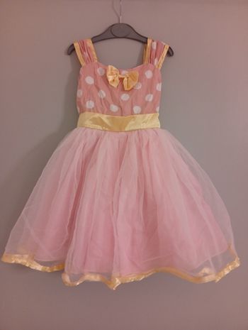 Robe rose à pois 3/4ans