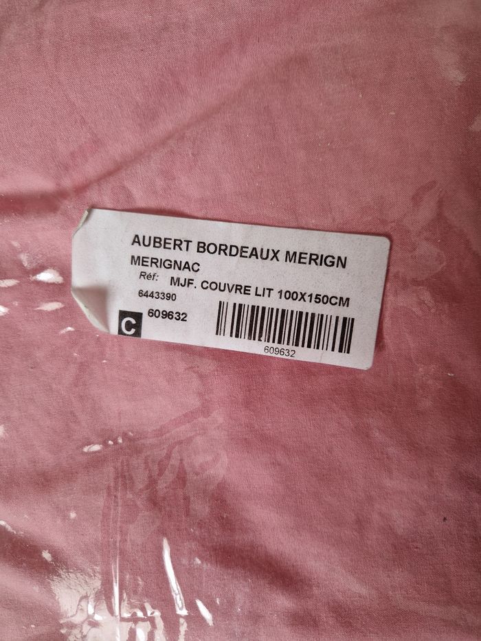 Couvre-lit bébé Aubert – Rose & Blanc - photo numéro 5