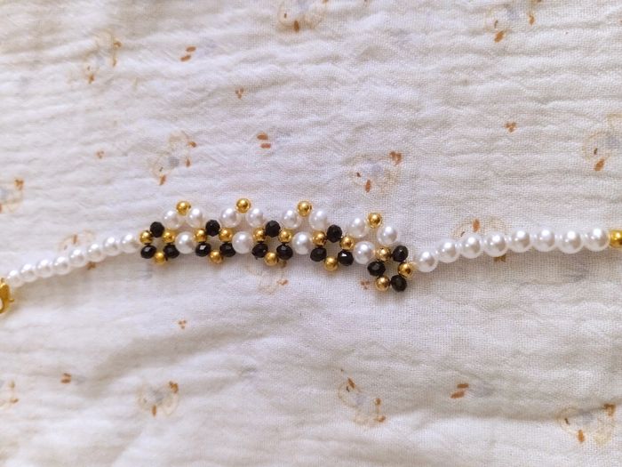 Bracelet perles acryliques et en verres