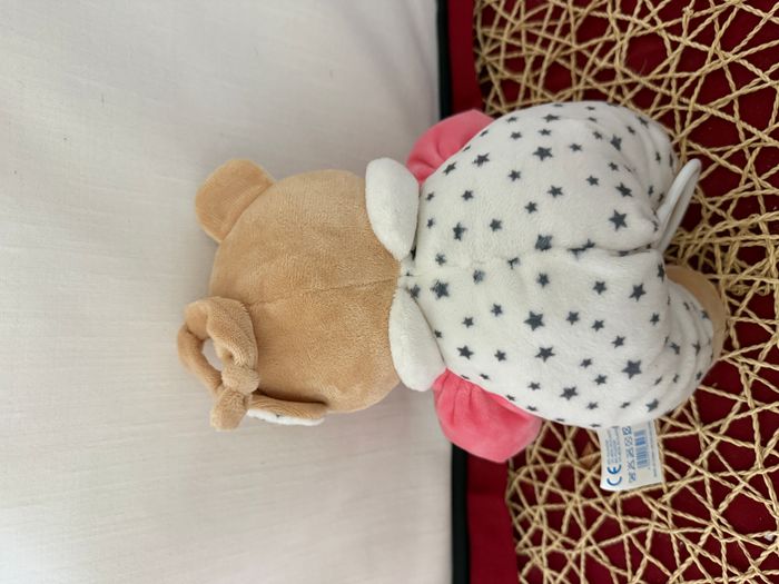 doudou musical ours etoiles rose blanc item - photo numéro 2