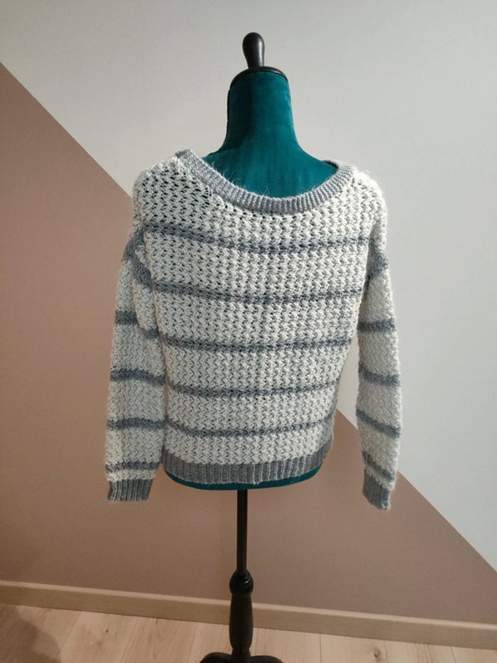 Pull maille rayé - photo numéro 2