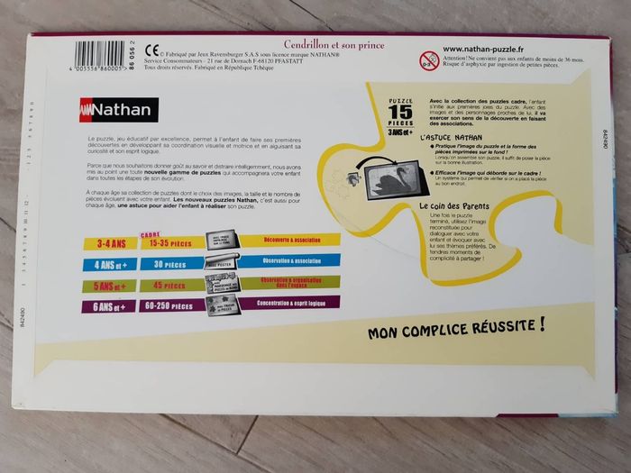 Puzzle Cendrillon 15 pièces - photo numéro 3