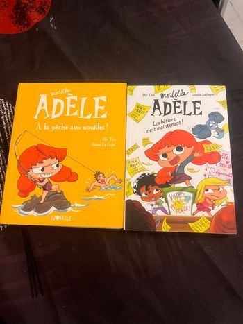 2 livres mortelle Adele roman 2 et le 12.