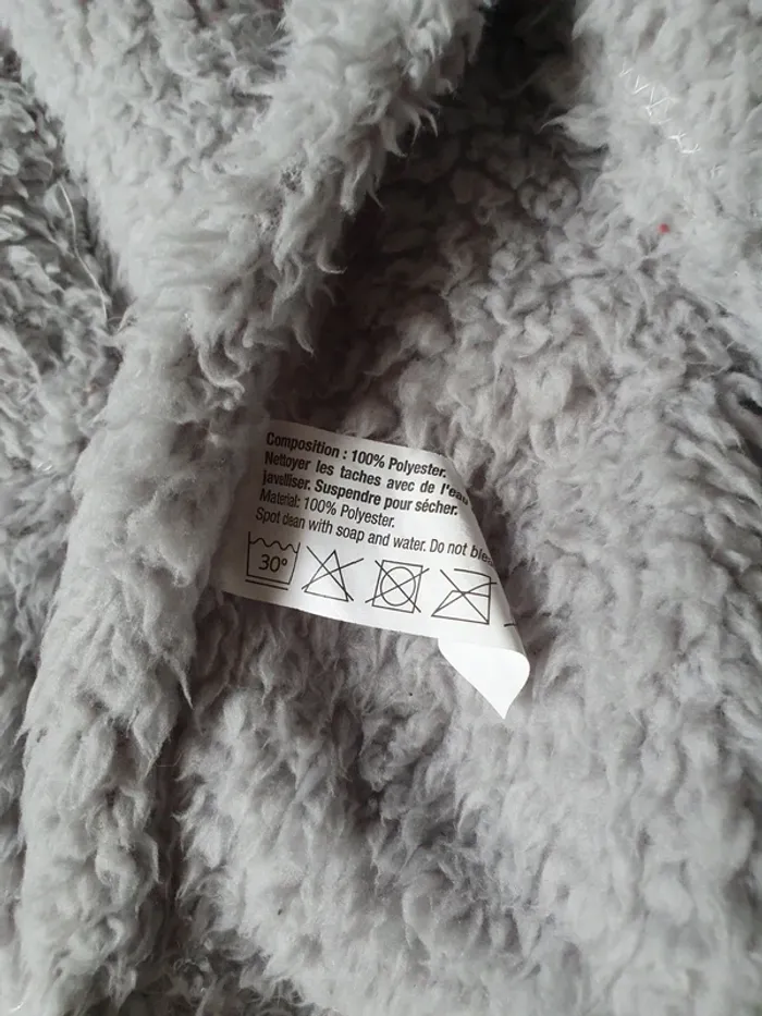 Poncho tout doux enfants taille unique - photo numéro 3