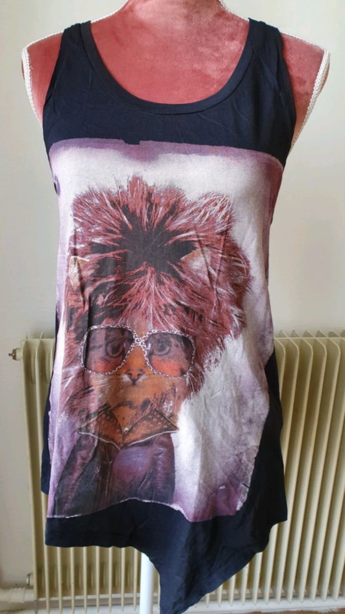 Top sans manches "rock"