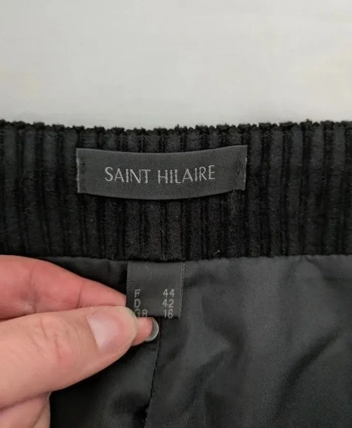 Jupe vintage en velours côtelé - Saint Hilaire - taille 42 - photo numéro 3