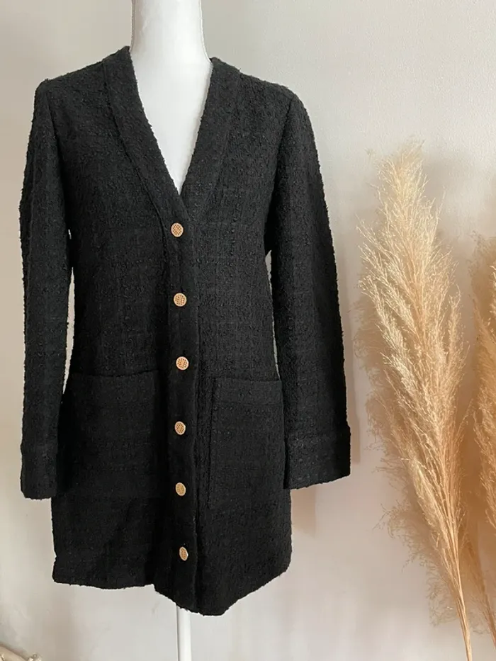 Zara robe Veste blazer tailleur texturé taille XS - photo numéro 10