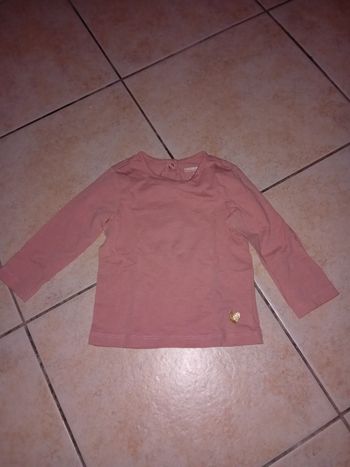 Manche longue 12 mois Rose foncé Neuf