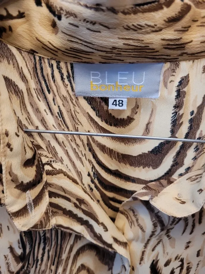 Chemise imprimée - manches bouffantes - Taille 48 - photo numéro 3
