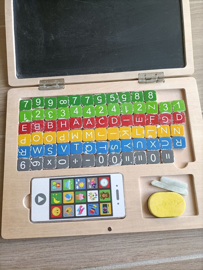 Ordinateur enfant en bois Playtive état correct - photo numéro 6