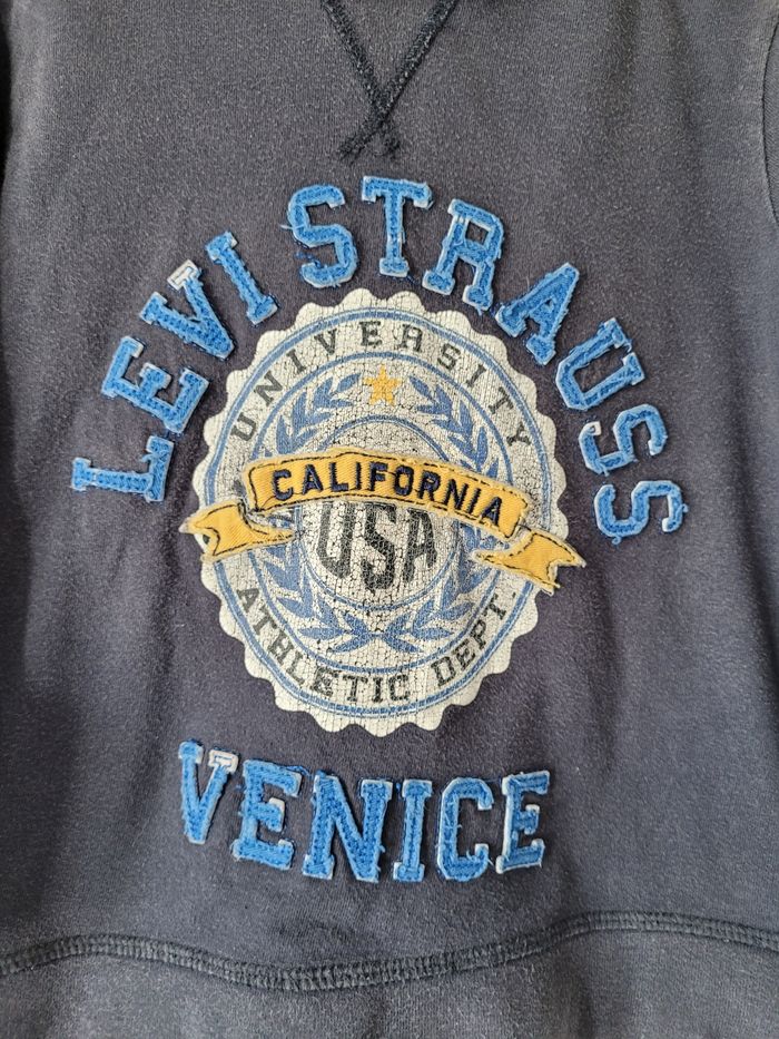 T-shirt marine à capuche Levi's 3 ans - photo numéro 2