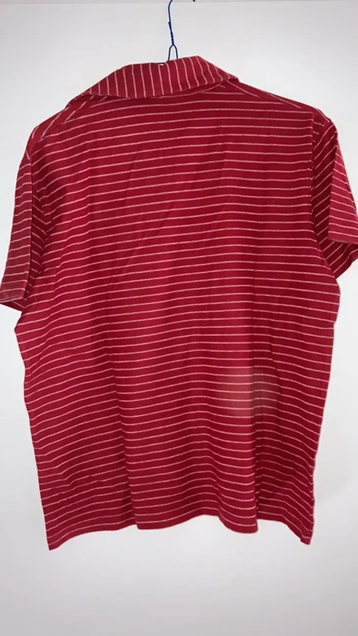polo homme manches courtes rouge rayures blanches L Mexx - photo numéro 2