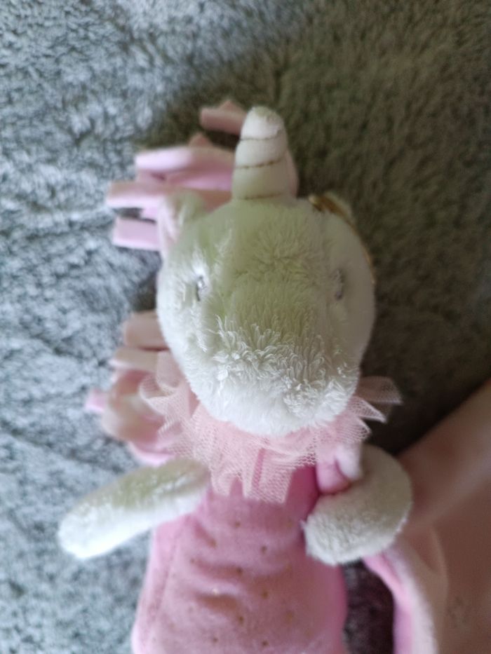 Doudou licorne rose – tout doux - photo numéro 3