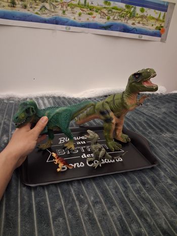 Lot de 4 dinosaures T-Rex 