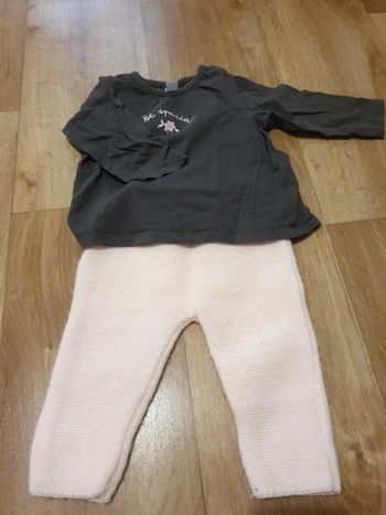 Tshirt et pantalon en maille