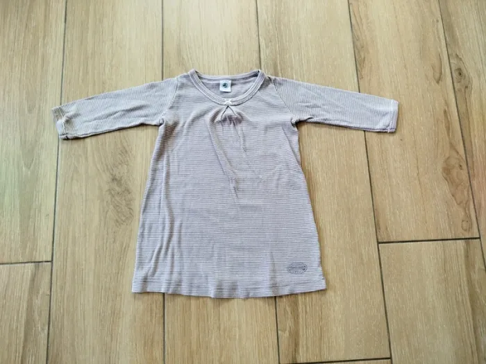 Robe bébé fille longues manches 24 mois Petit bateau