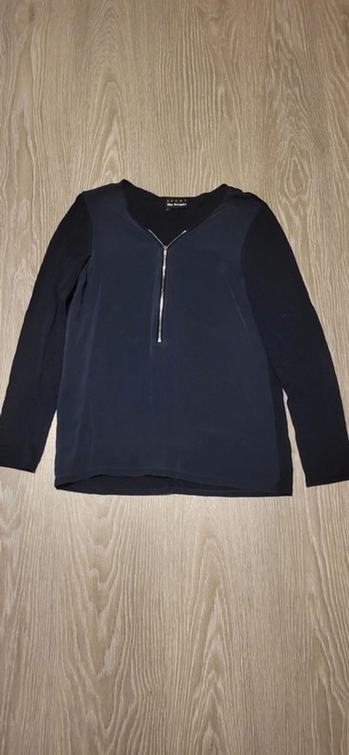 Blouse bleu marine taille M - photo numéro 5