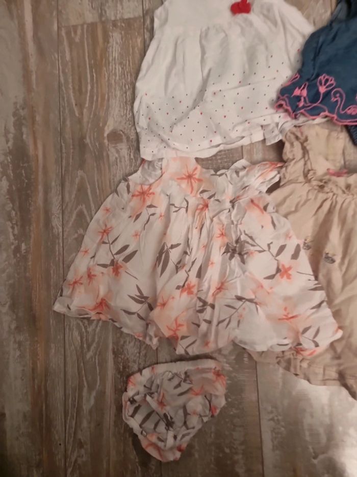 Lot 4 robes été +4 bodys été #orianablfille3mois - photo numéro 2