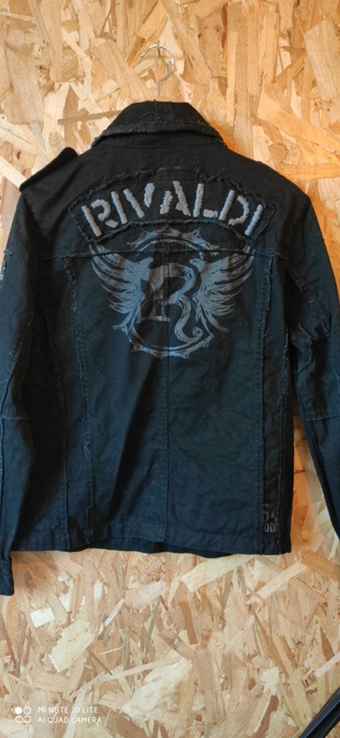 Veste en jean noir - photo numéro 3