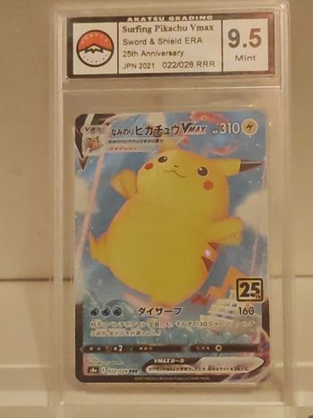 Pikatchu Surfeur VMax promo 25ans 