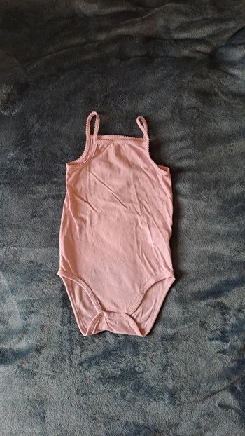💚Body débardeur rose bébé fille – Taille 23 mois