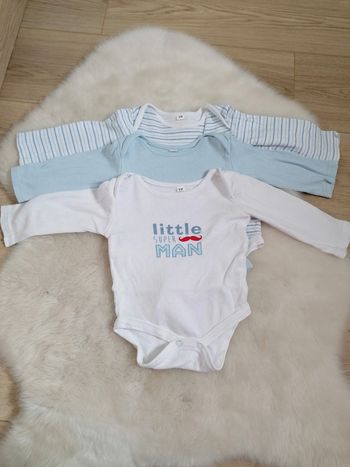 Lot de 3 bodies 6 mois manches longues #espanolitinagarcon6mois